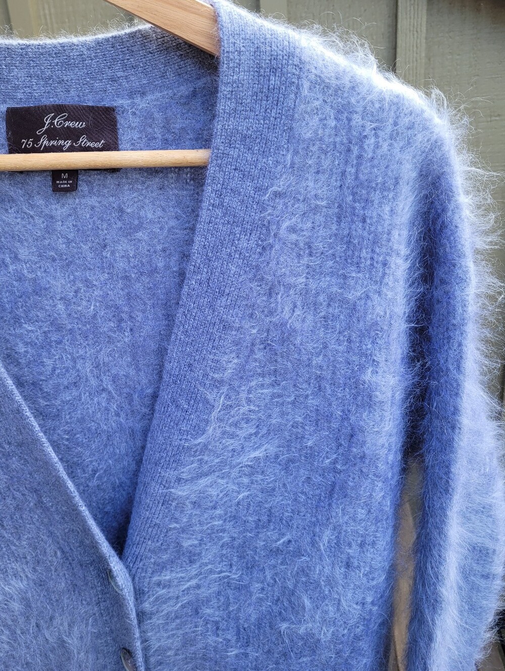 J. Crew 100% Brushed Cashmere Spring Street Oversized V-neck Cardigan, Gray - Picture 13 of 16